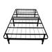 Alwyn Home Twin Size Metal Platform Bed Frame Metal in Black | 18 H x 39 W x 80 D in | Wayfair 48819580D08E492E9FDC273FF1B9D1B7