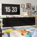 Latitude Run® Fashionable & Multifunctional Storage Cabinet (2 Pieces) Wood in Black | 31.5 H x 126 W x 15.7 D in | Wayfair