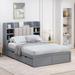 Latitude Run® MM Full Size Wood Bed Upholstered in Gray | 47.19 H x 57.21 W x 83.85 D in | Wayfair 21675857E1A343E4A008B1ADACA5A35E