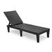 Ebern Designs Veatch Steel Outdoor Lounge Chair in Black | 11.2 H x 74.5 W x 22.8 D in | Wayfair FD019A5A430F4F4C994CD79352B31C7E