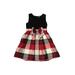 Dressed Up by Gymboree Dress - Fit & Flare: Red Plaid Skirts & Dresses - Kids Girl's Size 7