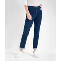 5-Pocket-Jeans RAPHAELA BY BRAX "Style LAURA NEW" Gr. 36K (18), Kurzgrößen, blau (darkblue) Damen Jeans 5-Pocket-Jeans