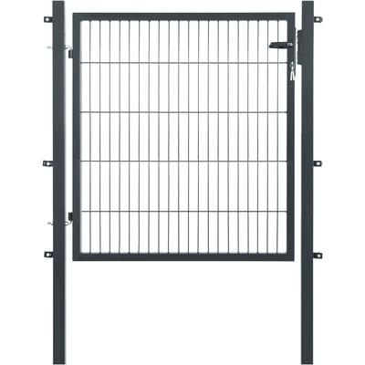 Zauneinzeltür GARDEN 'N' MORE "Einzeltor Premium", grau (anthrazit), B:120cm H:100cm, Stahl, Tore, 103 cm hoch, anthrazit Image