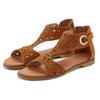 Sandale LASCANA "Sommerschuh", Damen, Gr. 40, braun (camelfarben), Obermaterial: 100% Rindsleder. Futter: 50% Lederimitat, 50% Polyester. Decksohle: 50% Lederimitat, 50% Polyester. Laufsohle: 100% Synthetik, unifarben, klassisch, Schuhe, Sandalette,...