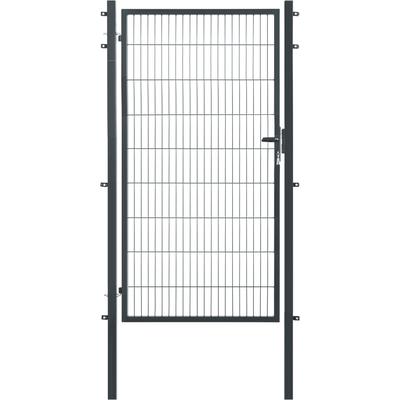 Zauneinzeltür GARDEN 'N' MORE "Einzeltor Premium", grau (anthrazit), B:120cm H:180cm, Stahl, Tore, 183 cm hoch, anthrazi