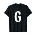 Alphabet Men Women Letter G T-Shirt