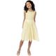 Maya Deluxe Mädchen Midi Dress for Girls Sequins Embellished Party Tutu Bridesmaids Wedding with Belt Bow Kleid, Lemon, 7 Years