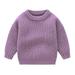 Hfolob Toddler Kids Children s Solid Knit Sweater Winter Clothes For Girls Sweater Baby Tops Clothes Cute Sweaters