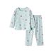 ASFGIMUJ Toddler Girls Two Pieces Pajamas Sets Boys Baby PJ Toddler Cartoon Prints Long Sleeves Sleepwear Top Pants 2pcs Sets Casual Outfits Blue 9 Years-10 Years