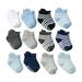 HBYJLZYG 12 Pairs Baby Socks Floor Socks Anti-Slip Ankle Socks Toddler Infant Grip Socks For Baby Boys-Anti-Slip Wiggle-Proof Sock Toddler Socks