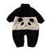 HIBRO Linen Romper Shorts 18 Months Boy Summer Clothes Toddler Baby Boys Girls Cute Cartoon Warmer Pajamas New Plush Panda Suit Winter Outfits