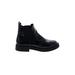 Zara Ankle Boots: Black Solid Shoes - Women's Size 36 - Round Toe