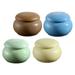 4Pcs Tea Storage Containers Ceramic Tea Tins Makeup Sample Bottle For Balm Tea Coffee Candy Sugar Spices