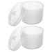 2 Pcs Grinding Head Cleaning Box Nail Art Tools Disinfection Tank Manicure Supplies Sterilizing Trays Dental