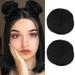 2 PCS Mini Claw Clip in Messy Cat Ears Hair Bun Extensions Wig Accessory Hairpieces for Women Girls