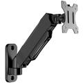 WALI Monitor Wall Mount Computer Wall Mount Monitor Arm Fits 1 Screen up to 32 inch Single Monitor Mount Holds up to 19.8lbs Gas Spring Monitor Arm Max Extension 13.4 inch (GSWM001S) Black