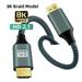 HDMI-Compatible 2.1 Cable HD Cord 8K 60Hz 4K 120Hz 48Gbps ARC Ultra High Speed HDR for HD TV Laptop Projector PS4 PS5 8K Braid Model 1M