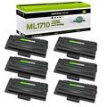 greencycle ML-1710 ML-1710D3 Toner Cartridge Replacement Compatible for Samsung ML-1710 ML1710ML-1710B ML-1710D ML-1710P Printer(6 Pack Black)