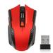 Wireless Mouse 2.4GHz Optical Mice with USB Receiver Gamer 1600DPI Mouse for Computer Laptop Accessories Red