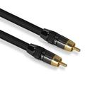 RCA Cable Subwoofer Cable RCA to RCA Cable Digital Coaxial Audio Cable SPDIF Cable Male Speaker Hifi Subwoofer Toslink 1 2 3 5m black 1m