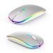 2.4GHz LED Wireless Bluetooth Mouse Rechargeable Optical Mice 3DPI for Laptop PC