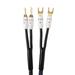 One Pair SP14 HIFI Silver Plated Speaker Cable Hi-end OCC Loudspeaker Wire For Hi-fi Systems Y Plug Banana Plug banana to spade 4.5m