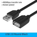 USB Cable USB 3.0 Extension Cable Male to Female 3.0 2.0 USB Extender Cable for PS4 Xbox Smart TV PC USB Extension Cable USB 2.0 Black A44 1m