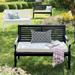 Nantucket Outdoor Bench - Solid Black - Grandin Road