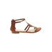 NY&C Sandals: Brown Solid Shoes - Women's Size 6 - Open Toe