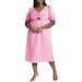 Plus Size Women's Twist Bodice Puff Sleeve Dress by ELOQUII in Sweet Pink (Size 22)