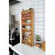 Rustic Wooden Spice Rack, Storage Shelf, Kitchen Storage, Herb Jars, Wall hanging Organiser,