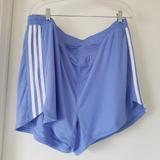 Adidas Shorts | Adidas Women's Plus 2x Aeroready Active Pacer 3 Stripes Shorts Blue White New | Color: Blue/White | Size: 2x