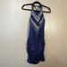 Athleta Dresses | Athleta Dress Navy Rouched Xs | Color: Blue | Size: Xs