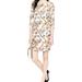 J. Crew Dresses | J Crew Collection Jules Dress Size 00 Shift Dress Print 100% Silk Lined | Color: Cream/Red | Size: 00