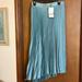 Zara Skirts | Midi Zara Skirt Size Xl | Color: Blue/Green | Size: Xl