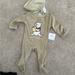 Disney Pajamas | Disney Baby Onesie Winnie The Pooh 6/9 M With Hat | Color: Tan | Size: 6-9mb