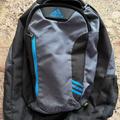 Adidas Bags | Adidas Multi Pockets With Laptop Pouch Backpack | Color: Black/Blue | Size: Os