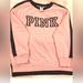 Pink Victoria's Secret Tops | - Victoria's Secret, Pink, Xs, Pink And Gray Oversized Sweatshirt. Nwot | Color: Gray/Pink | Size: Xs