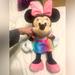 Disney Toys | Disney Baby Minnie Mouse Plush Clean Mouse Toy Love Dress Colorful Adorable Soft | Color: Black/Pink | Size: Osg