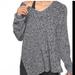 Athleta Sweaters | Athleta Switchback Pullover V-Neck Knit Merino Wool Black Gray Sweater - Xs | Color: Black/White | Size: Xs