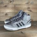 Adidas Shoes | Adidas Entrap Mid Mens Size 12 Shoes Gray Leather Basketball Sneakers | Color: Gray/White | Size: 12