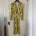 Anthropologie Dresses | Anthropologie Yellow Floral Wrap Maxi Dress S | Color: Gold/Yellow | Size: S