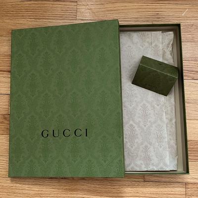 Gucci Storage & Organization | Gucci Gift Box/Tissue Paper | Color: Black/Green | Size: Os