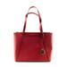 Michael Kors Bags | Michael Kors Mk Logo Dark Red Saffiano Leather Satchel Tote Shopper Shoulder Bag | Color: Red | Size: Os