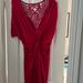 Free People Dresses | Free People Red Lace Dress L | Color: Red | Size: L