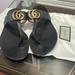 Gucci Shoes | Gucci Sandals | Color: Black/Gold | Size: 38