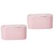 HEMOTON 2 Pcs Wipe Warmer Travel Wipes Case Wipes for Adults Portable Heaters Adult Diaper Diapers for Adults Wet Wipe Holder Wet Wipe Heater Pink Constant Temperature Abs Baby Thermostat