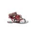 Mia Sandals: Red Baroque Print Shoes - Women's Size 7 1/2