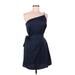 Marissa Webb Casual Dress - Bridesmaid Open Neckline Sleeveless: Blue Solid Dresses - Women's Size 8