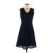 Sharagano Casual Dress - A-Line: Blue Dresses - Women's Size 6